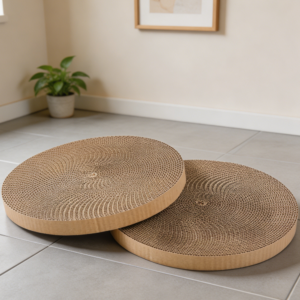 2-Pack 10" Round Corrugated Cat Scratcher Replacement Pads