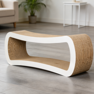 Jumbo 2-Level Corrugated Cat Scratcher Lounge 39x11x14