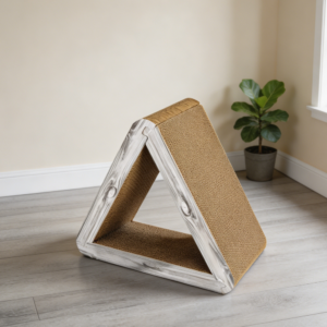 Foldable Triangle Cat Scratcher 6-Sided Vertical