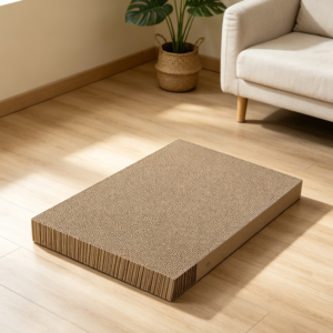 2-Pack Cardboard Cat Scratcher Bed Replacement Pads