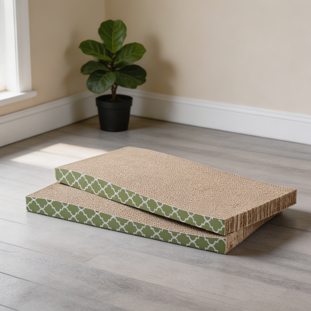 2-Pack Reversible Corrugated Cat Scratcher