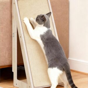 26.4" Sisal Vertical Cat Scratcher Ramp Wooden